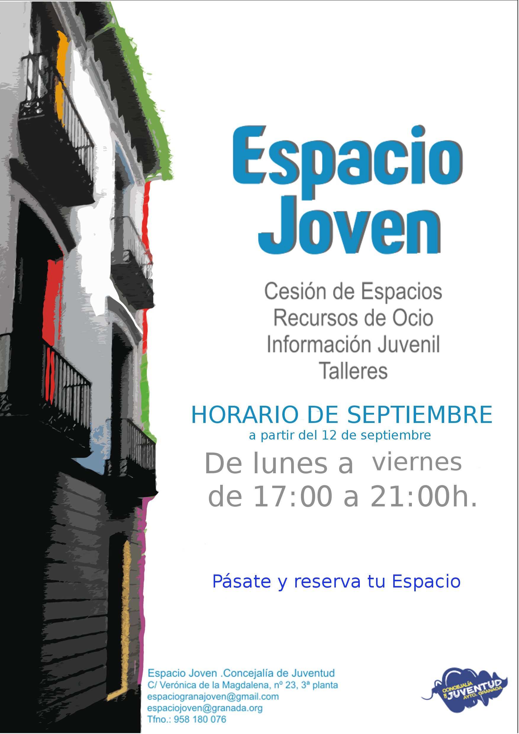 Horario Espacio Joven del 12 al 30 de septiembre